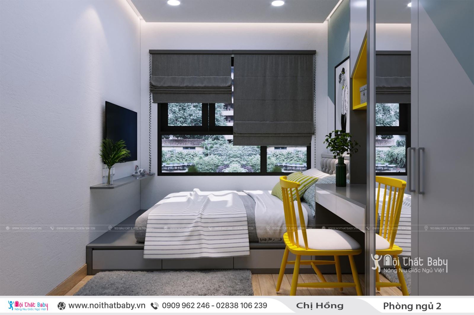 Thiết kế nội thất chung cư hiện đại căn 104m2 Emerald Celadon City